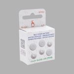 Пуговицы под обтяжку защелкивающиеся 24L = 15 мм на ножке, пластик, 5 шт, Pony, 81702