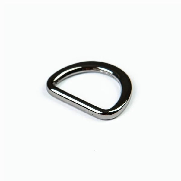 Полукольцо литое металл внутр. 15 мм (внешн. 20х17 мм), плоское, 20 шт, чер.никель ГР, 6869