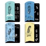 Тетрадь ученическая общая с двойной обложкой, (лицензия), A5 96 л. на гребне 65 г/м², белизна 100 %, 4 шт, клетка, 01208 Найти друга (Ёжик в тумане), Светоч Т117