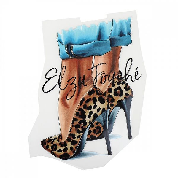 Термотрансфер арт.1217 Туфли 12х15см, уп.10 шт