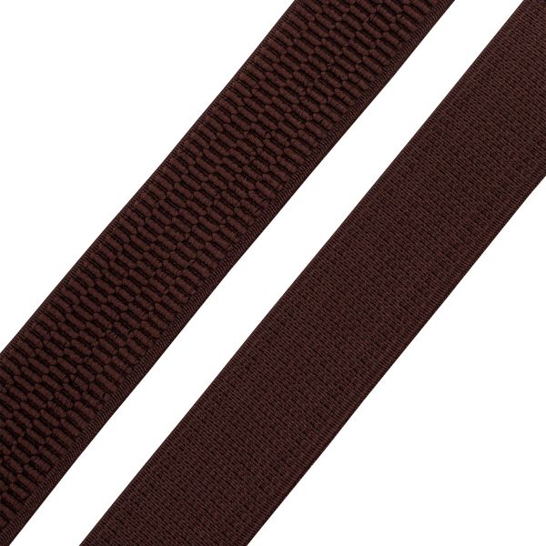 Резинка для подтяжек (помочная) 27.0 мм, / 20 метров, коричневый, 1838Л