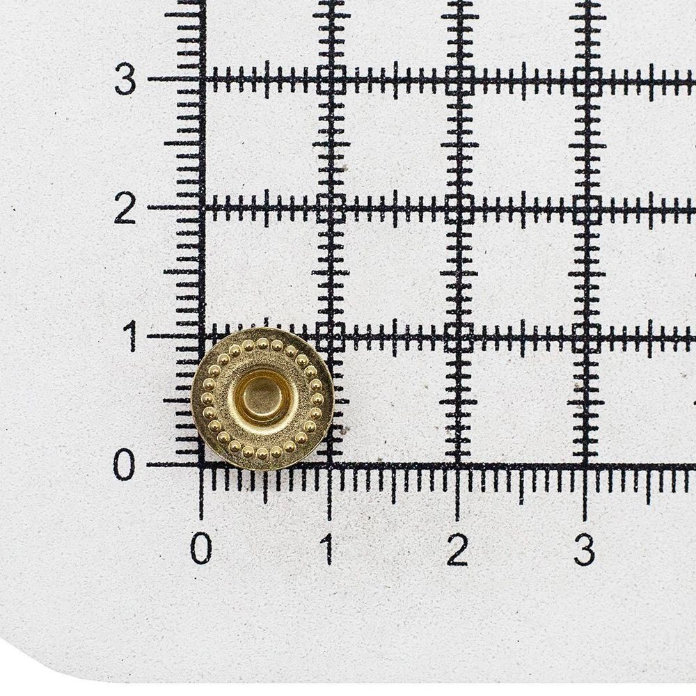 Часть кнопки Альфа (S-образная) ⌀11 мм (C-часть), 5 золото (C-часть), 100 шт, BIG