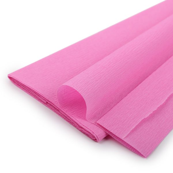 Бумага гофрированная (креповая) 20 г/м², 5 шт по 50 см / 2 метра, 04 розовый, Blumentag REP-43