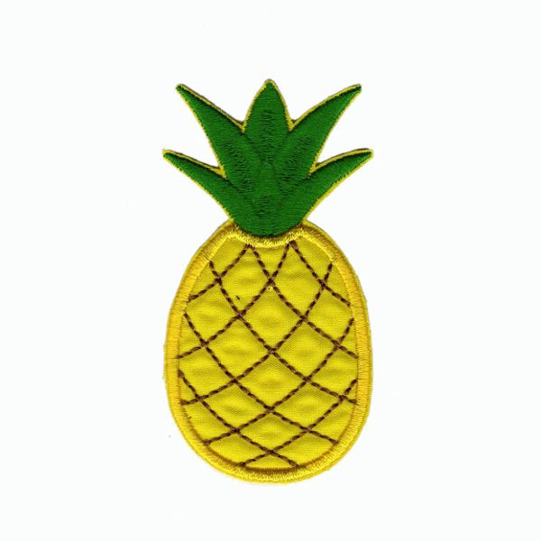 Термоаппликация Ананас, желтый, 40х77мм (10 шт), 7016
