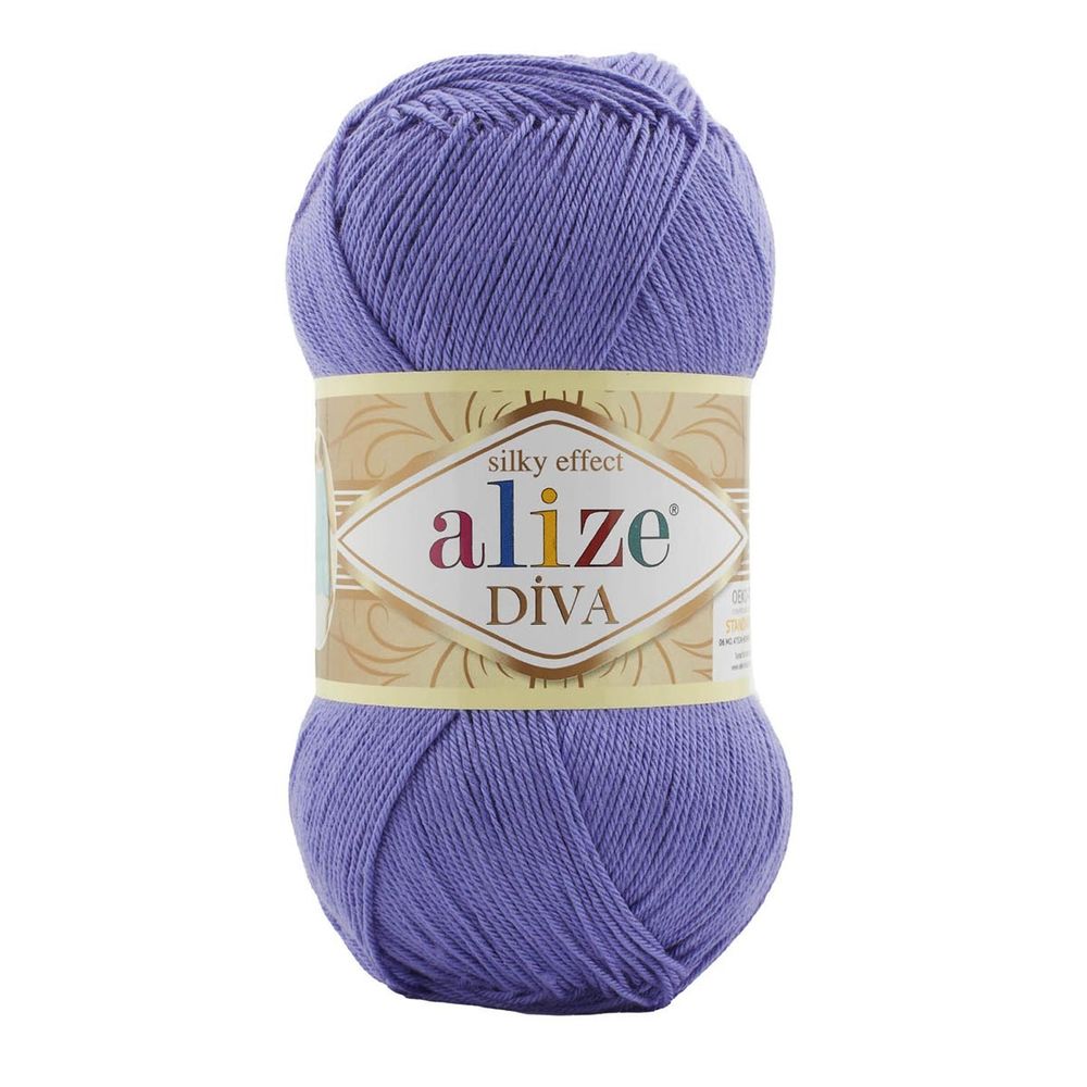 Пряжа Alize (Ализе) Diva / уп.5 мот. по 100 г, 350м, 851 фиолетовый