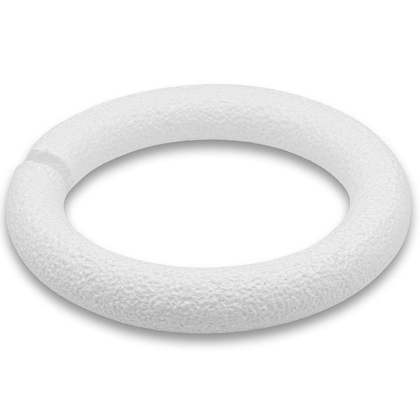 Заготовка из пенопласта Венок объемный ⌀22 см. w3, 0160