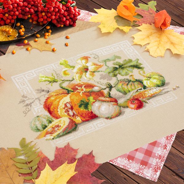 Набор для вышивания нитками Чудесная игла, Праздник урожая 30х20 см