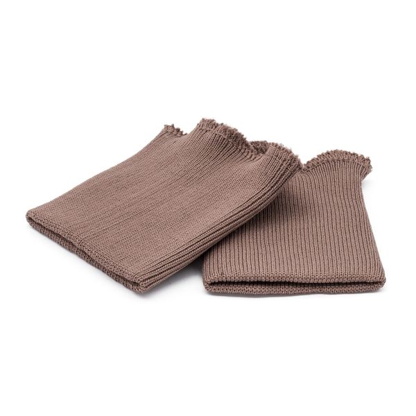 Манжеты трикотажные 8.0х9.5 см, 1 пара, средней плотности 14 кл, 1х1, средней плотности, 8094 св.коричневый