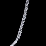 Кружево вязаное (тесьма) хлопковое 10 мм / 9.14 метров, белоснежный