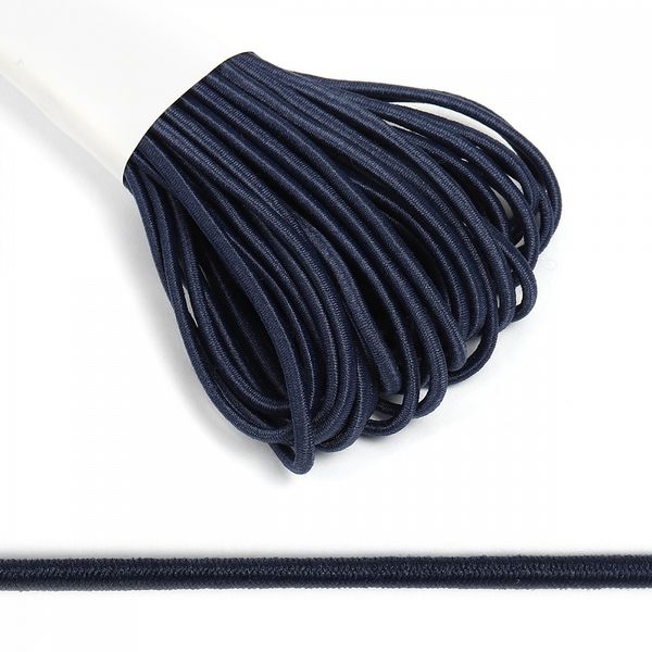 Резинка шляпная (шнур эластичный) ⌀2.0 мм / 10±0.5 метров, цв.F330 синий