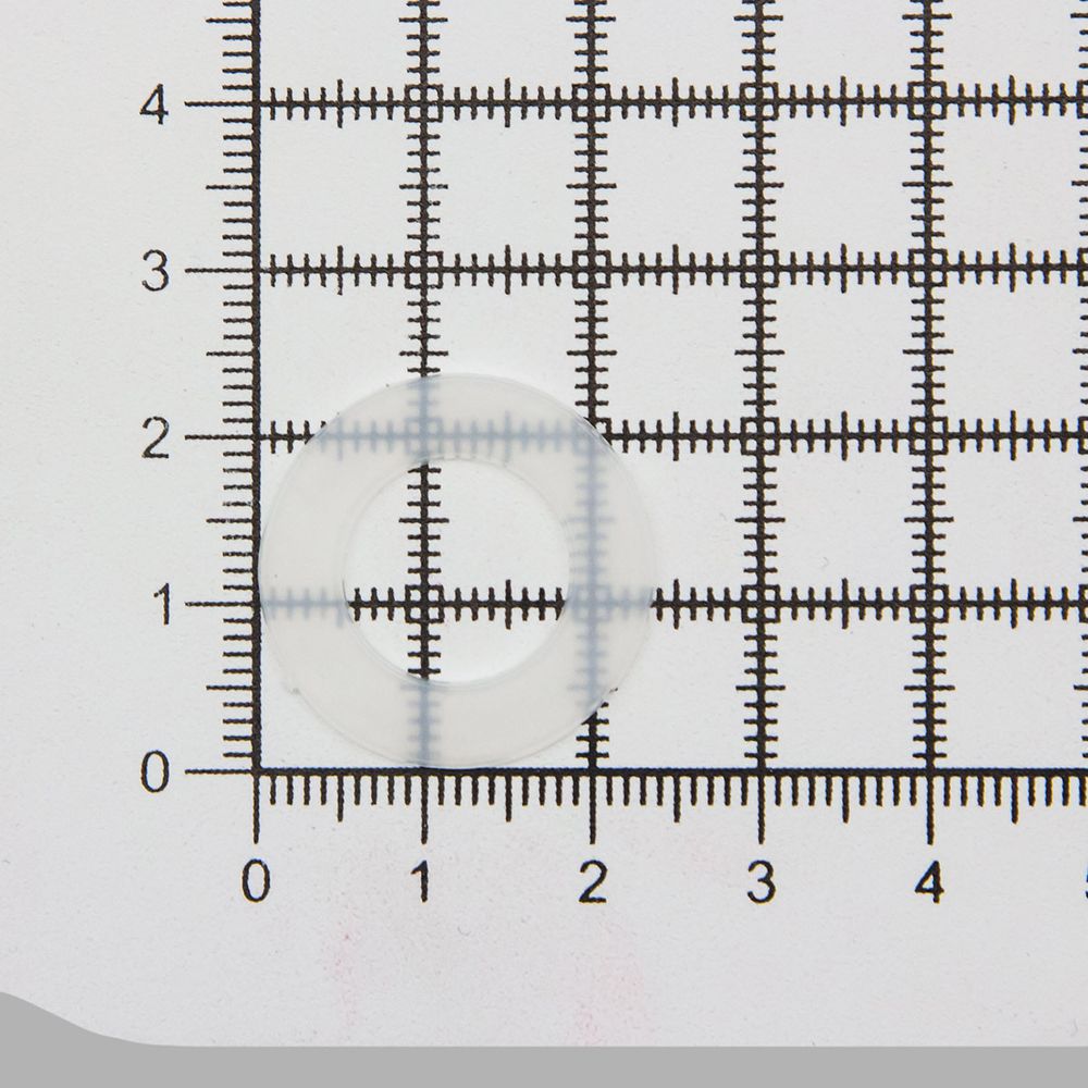 Кольцо уплотнительное пластик под блочку/ люверс ⌀13.4 мм (внешн. 23.4 мм), h7 мм (№28), ≈100 шт, New Star