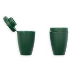 Наконечник для шнура пластик Колокол ⌀6/9 мм, 14х11 мм, ПП т.зеленый, 27106-Н, 100 шт