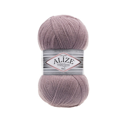Пряжа Alize (Ализе) Superlana TIG / уп.5 мот. по 100 г, 570м, 142 темно-розовый A