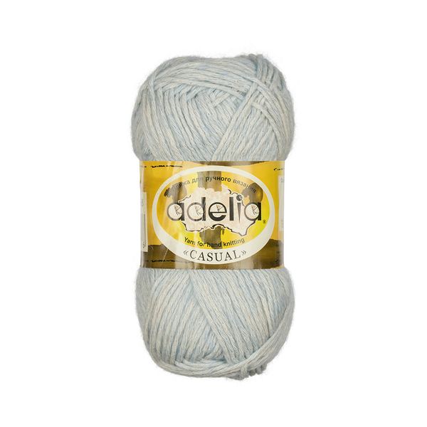 Пряжа Adelia Casual / уп.10 мот. по 50г, 130м, 08 голубой