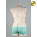 Кружево эластичное (стрейч) L838 180мм цв.04 мятный, 25 м, Kruzhevo