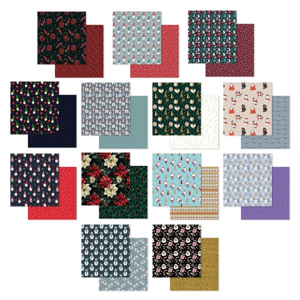 Бумага упаковочная 2-сторонняя Ассорти 100х70 см, 25 шт, ассорти, Stilerra NDWP-04