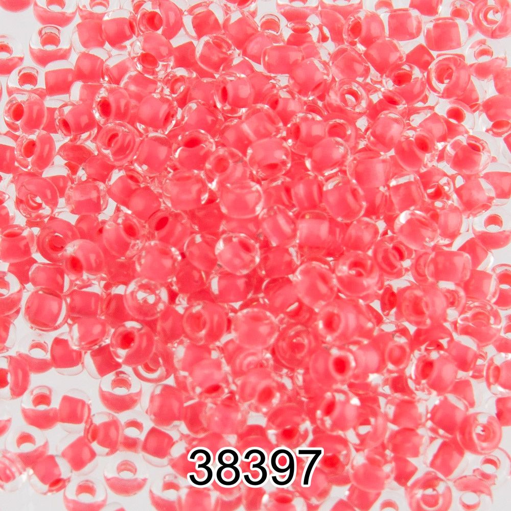 Бисер Preciosa круглый 10/0, 2.3 мм, 500 г, 38397 (Ф589) красный