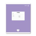 Тетрадь ученическая школьная A5 12 л. на скобе 65 г/м², белизна 100% 25 шт клетка, 01395 Однотонная пастель, Светоч Т74