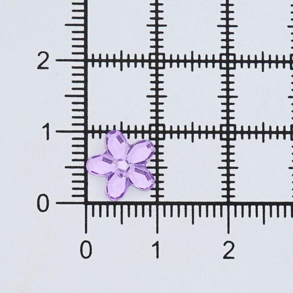 Кабошон декор подарков Цветы 10 мм, 15 шт, сиреневый, Dress it up