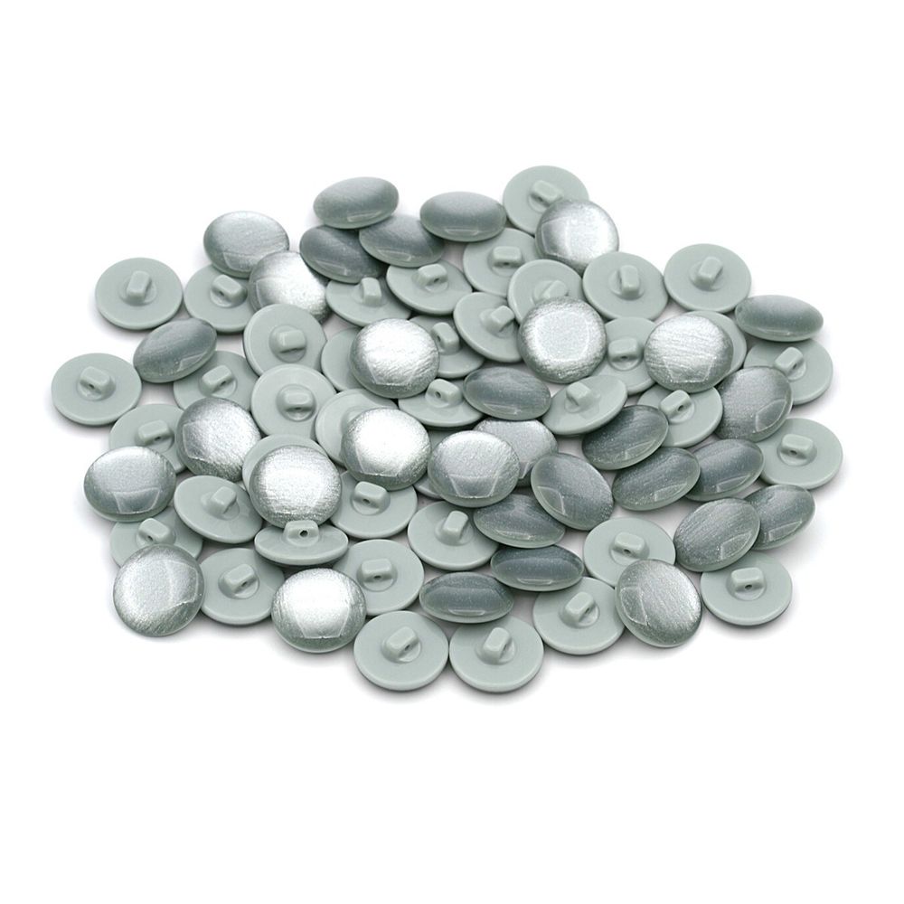 Пуговицы на ножке 32L (20мм), пластик (col.10 св.зеленый), 72 шт, CR P-45