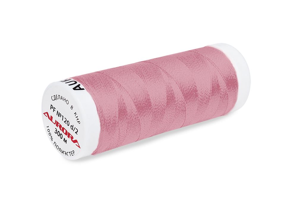 Нитки для креативных работ Aurora №120, 300 м, цв. PF1902, 5 катушек