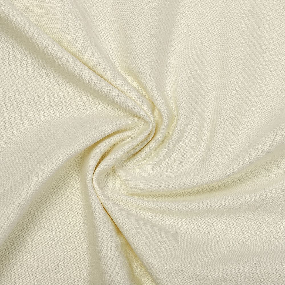 Футер 2-нитка петля поликоттон стрейч 220 г/м², 160 см / 3 метра, ФУТ2Х.TBY.ХЛ-ПЭ.S801.3, цв.S801 молочный