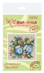 Набор для вышивания нитками МП Студия (Жар-птица), Теплые рукавички 10х11 см