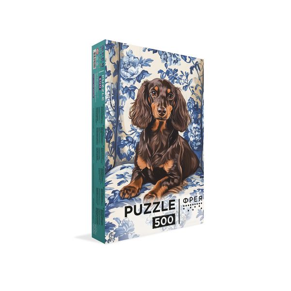 Пазл 500 элементов, PZL-500/95 Длинношерстная такса, Фрея