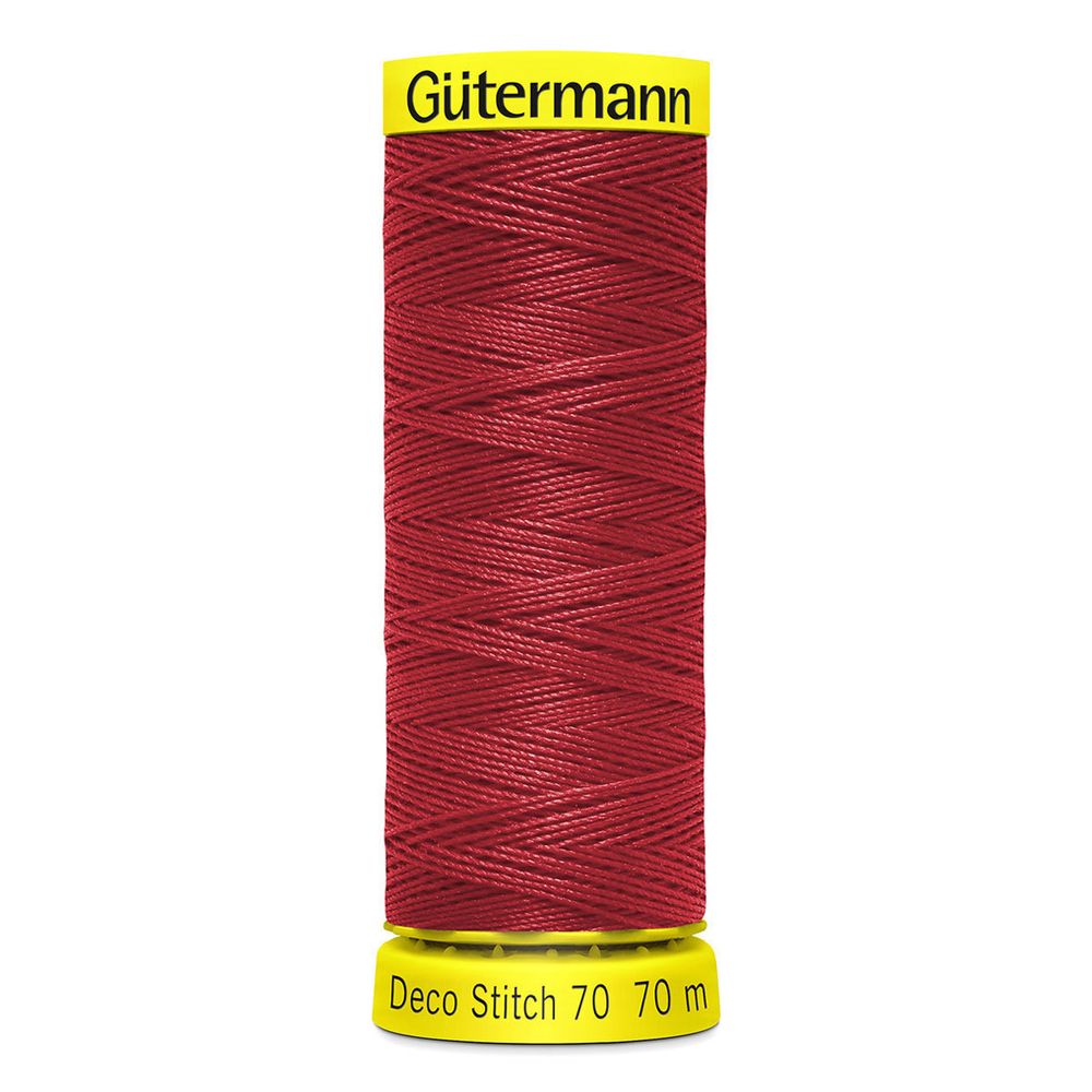 Нитки отделочные Gutermann Deco Stitch 70, 70м, 046 бургундский, 5 катушек