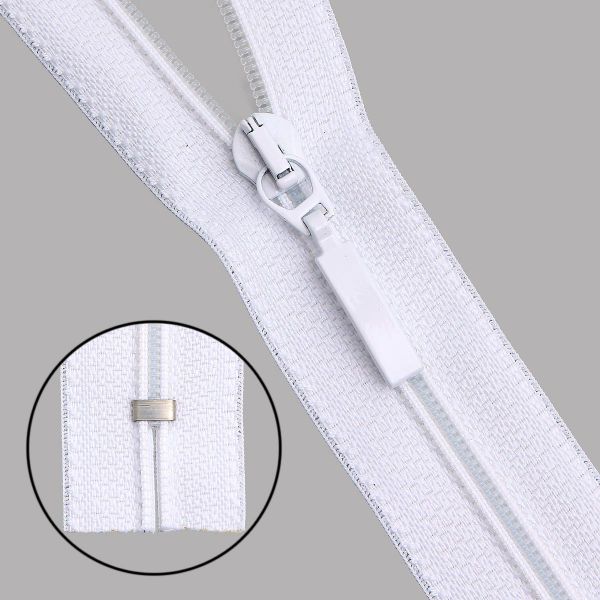 Молния спираль (витая) Arta Т5 (5 мм) 1 зам., н/раз., 18 см, цв. 501 белый, уп.10 шт