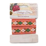 Лента декоративная, 15 мм, x 1 м, Vintage Line 18601-17