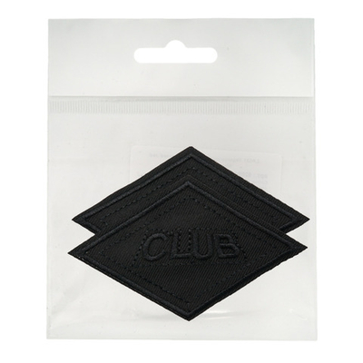 Термоаппликация ромб 95х60мм (Black (черный)), 2 шт, LA553