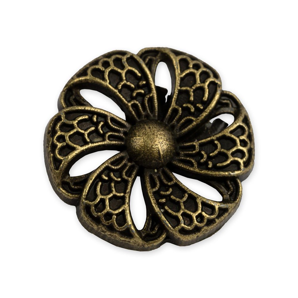 Пуговицы на ножке металл 20 мм, 6 шт, 24 под бронзу, Blitz MB 0252