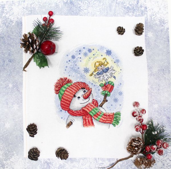 Набор для вышивания нитками МП Студия, Чудо на ладошке 23х18 см