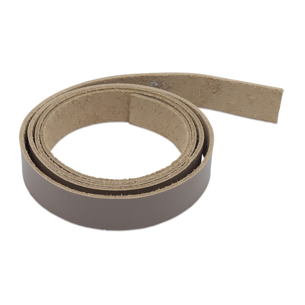 Полоса-ремень 110х2 см ± 1 мм 100% кожа, бежевый