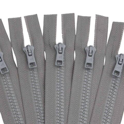 Молния трактор Arta Т6 (6 мм) 1 зам., разъем., 50 см, цв. 074 серый, уп.5 шт