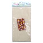 Ткань для рукоделия в наборе с тесьмой жаккард 50х50см+2м (21947/21111 красный) 29503