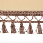 Бахрома отделочная 70.0 мм / 10 метров, 6154-0419, с кисточками, цв.6458 темно-бежевый