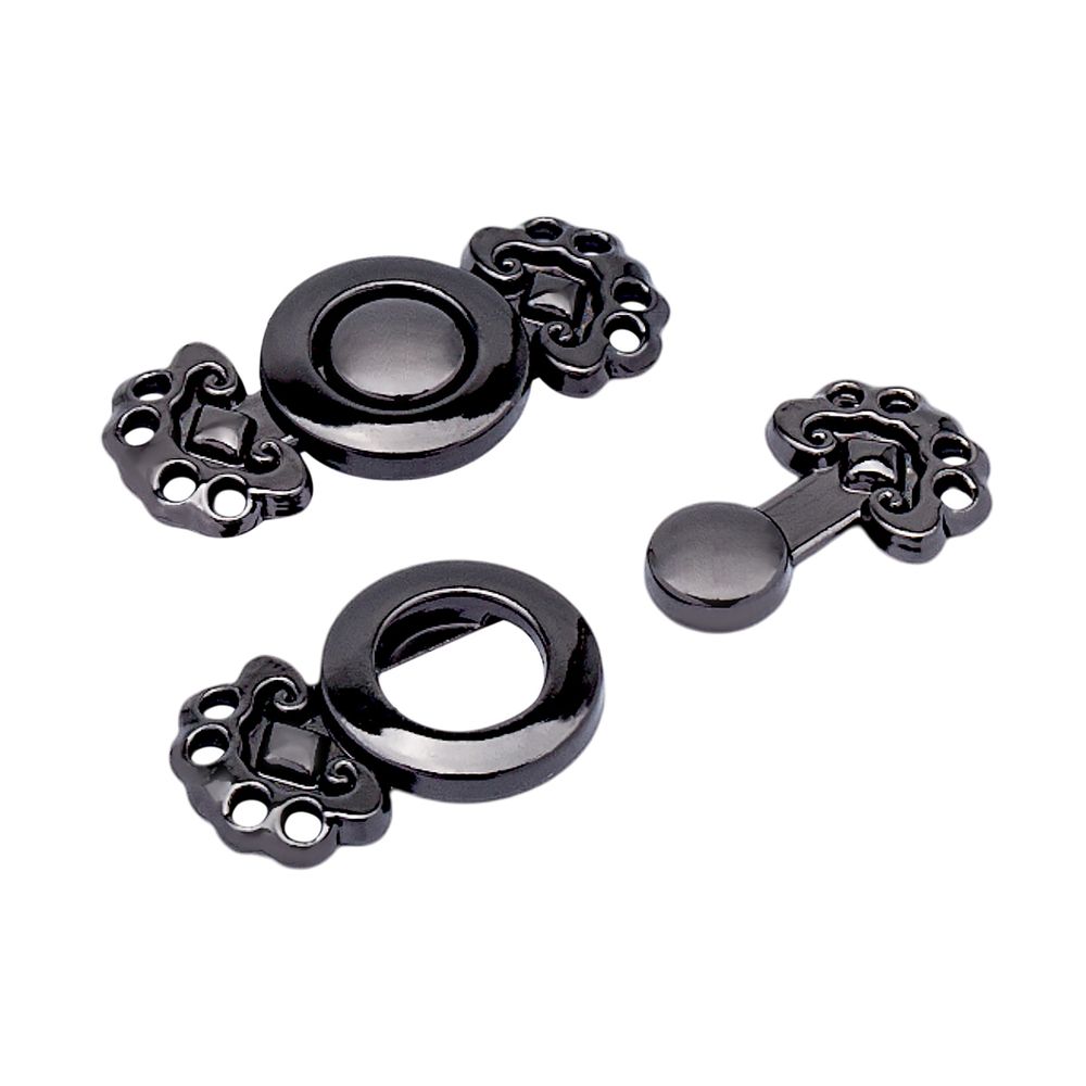 Крючки пришивные декоративные 25х12 мм, pewter, 10 шт