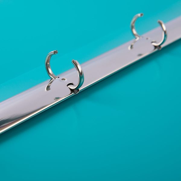 Папка-портфолио школьника на 4 кольцах 700 мкр. 25 мм, песок, 1 шт, A4, бирюзовый LKP-022, Лео