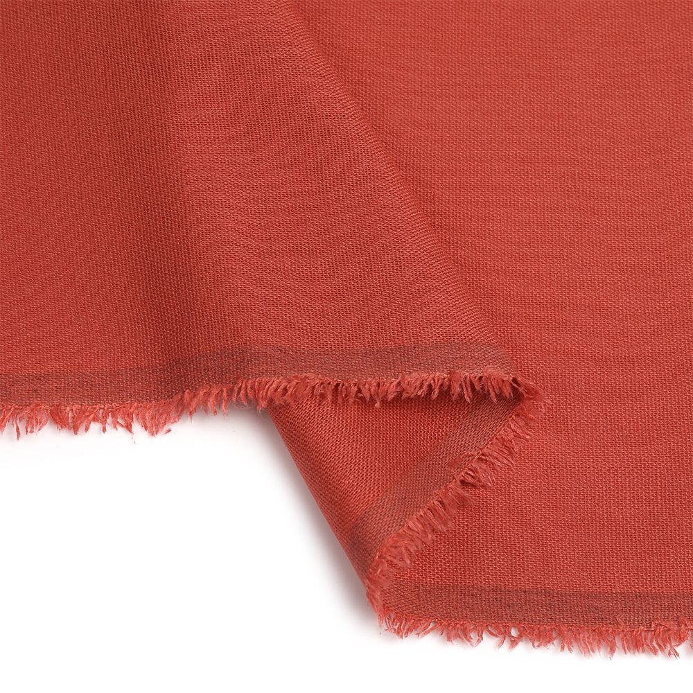 Льняная ткань 185 г/м², 140 см, в нарезке, цв. 84 марсала, 10 метров /TOS/