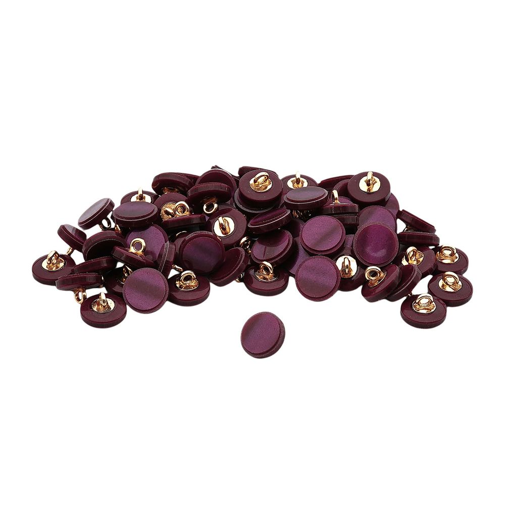 Пуговицы на ножке 18L (11мм), пластик (col.11 бордовый), CN_2841, 72 шт