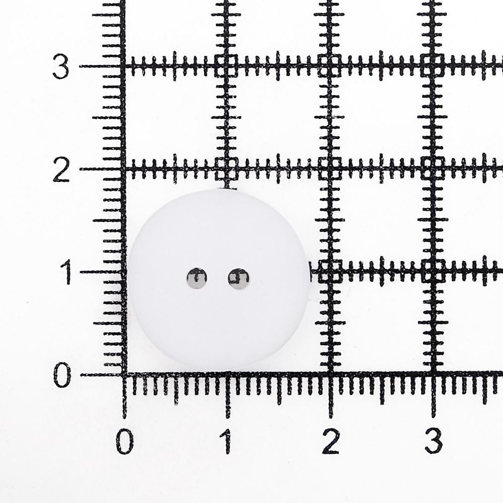 Пуговицы на 2 прокола 28L (18мм), пластик (White (белый)), CR-K18M, 144 шт