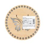 Заготовка из фанеры Панно с перфорацией, ⌀15 смх0.4 см, Бабочка, Mr.Carving БА-62