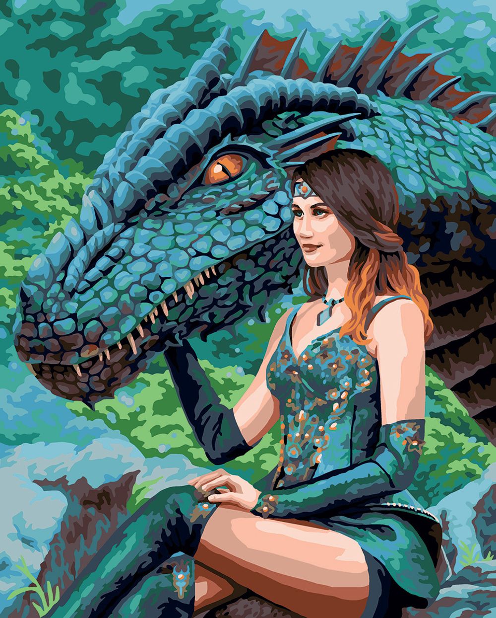 Картина по номерам Фрея PNB/PL-210, Мать драконов, 50х40 см