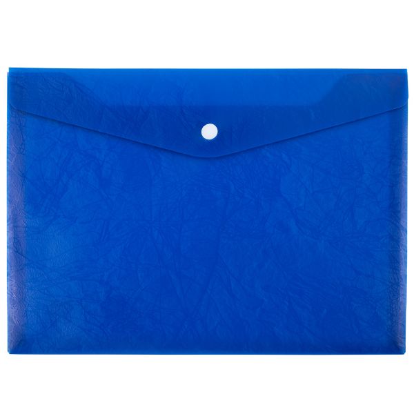 Папка-конверт с кнопкой A4 180 мкм волокно, 20 шт, синий new ЕС21114002, Expert Complete