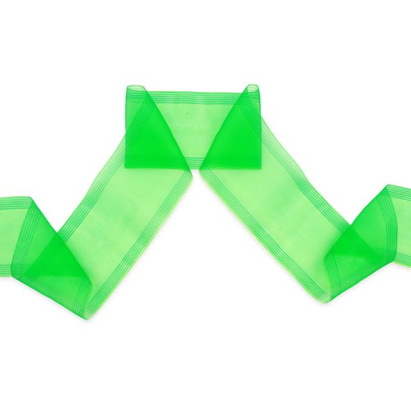 Лента для бантов (капрон) 11 см, 25 м (зеленый) С3503