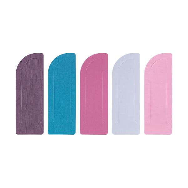 Набор пластиковых закладок для книг 12х5 шт, лён, 01-ассорти, Expert Complete ECPBM-05