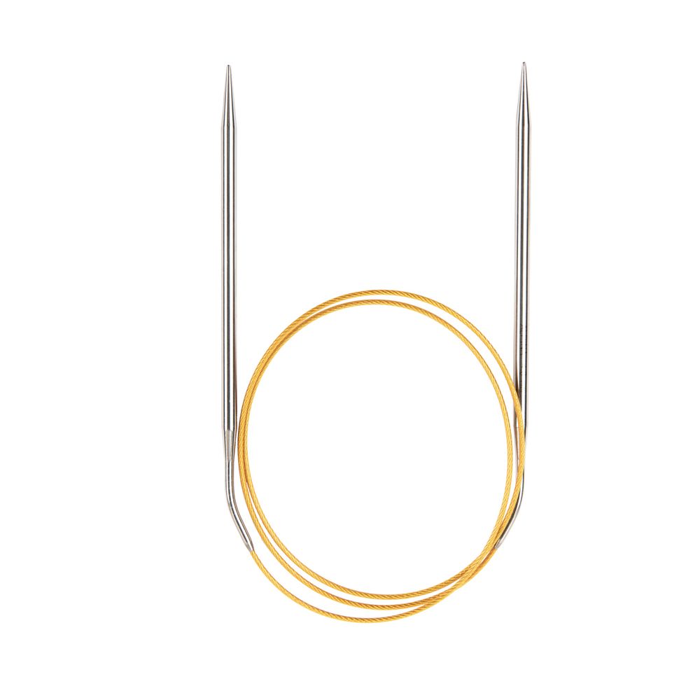 Спицы круговые ⌀4.0 мм, 80 см, с металлическим тросиком, Alpina SIL-80