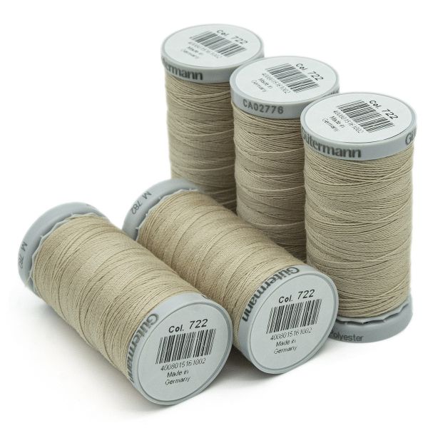 Нитки суперкрепкие Gutermann Extra Strong M782, 100м, 722 св.бежевый, 5 катушек